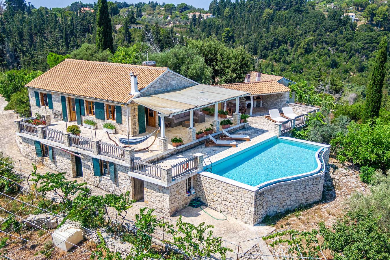 Villa 'Iremia Antipaxos' mit Meerblick, Wlan und Klimaanlage in Griechenland