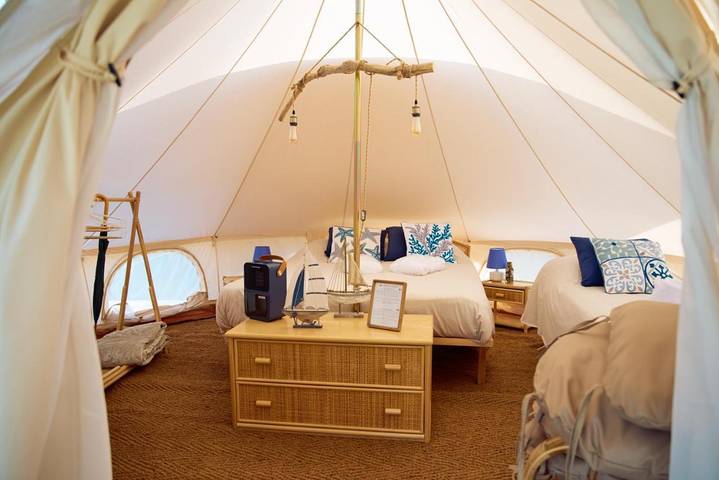 Camping für 3 Personen, mit Garten und Ausblick, mit Haustier in Kalabrien