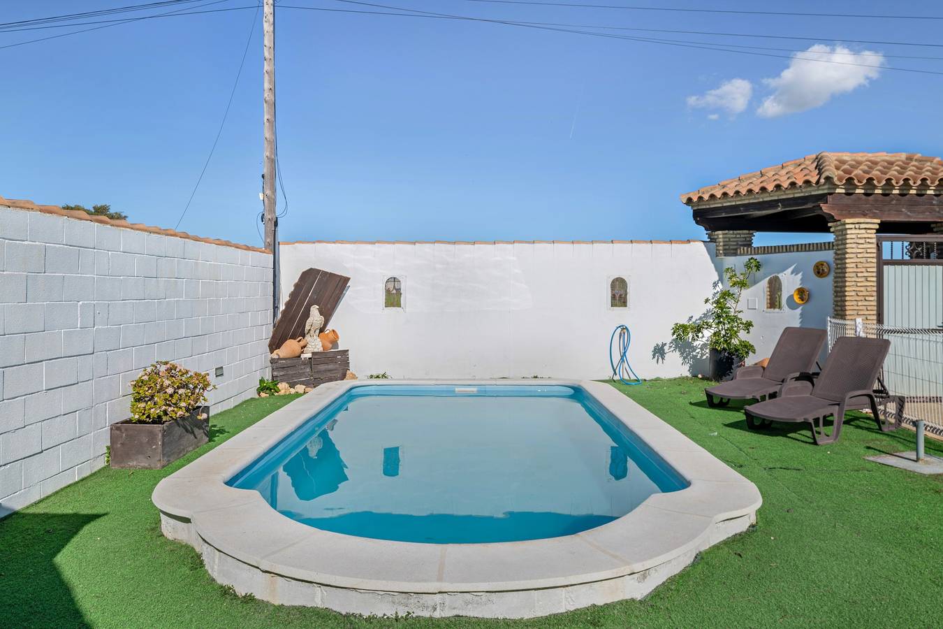 Casa de férias 'Casita Dias Felices' com piscina privada, Wi-Fi e ar condicionado in Chiclana de la Frontera, Costa de la luz