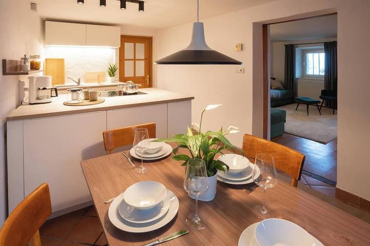 Ferienwohnung für 4 Personen, mit Terrasse und Garten sowie Pool in Oberbozen
