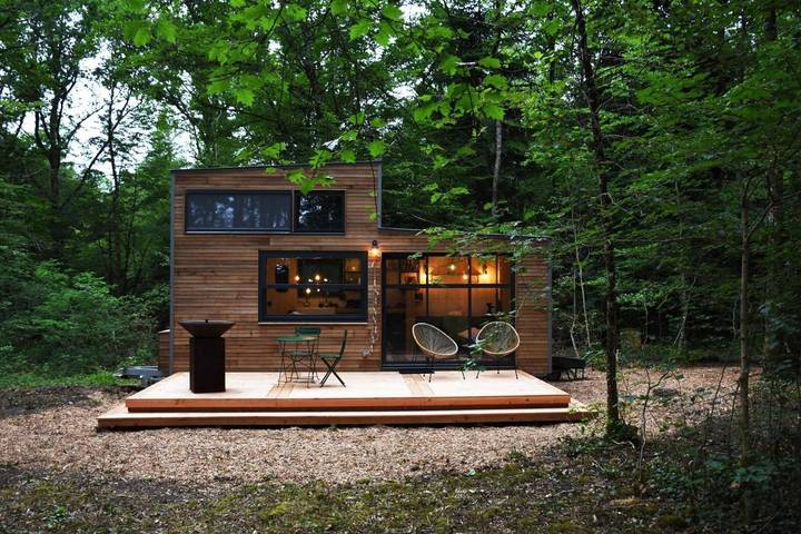 Gîte pour 4 personnes, avec Terrasse ainsi que Jardin et Vue