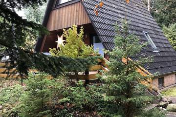 Blockhütte für 5 Personen, mit Garten und Terrasse sowie Sauna in der Lüneburger Heide