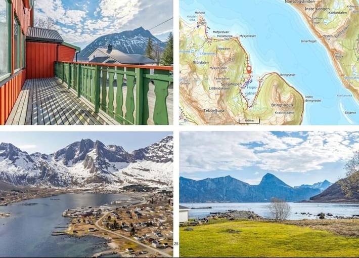 Location de vacances pour 5 personnes, avec vue et terrasse dans Berg (Norvège)