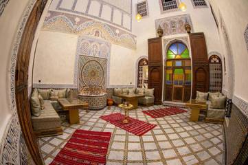 Riad pour 2 personnes, avec sauna ainsi que terrasse et vue à Fès