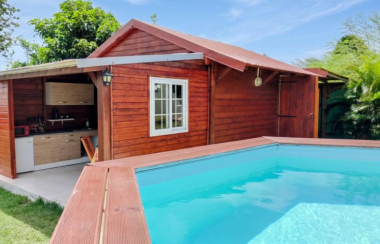 Estudio para 3 personas, con jardín y piscina - 1