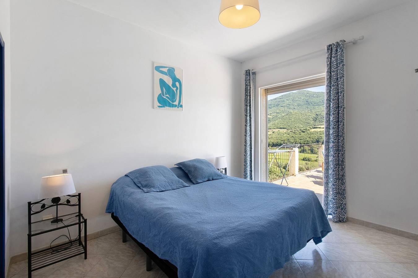 Bed & Breakfast 'Matisse - U Pianarellu' met zeezicht, wifi en airconditioning in Olmeto, Sartène en omgeving