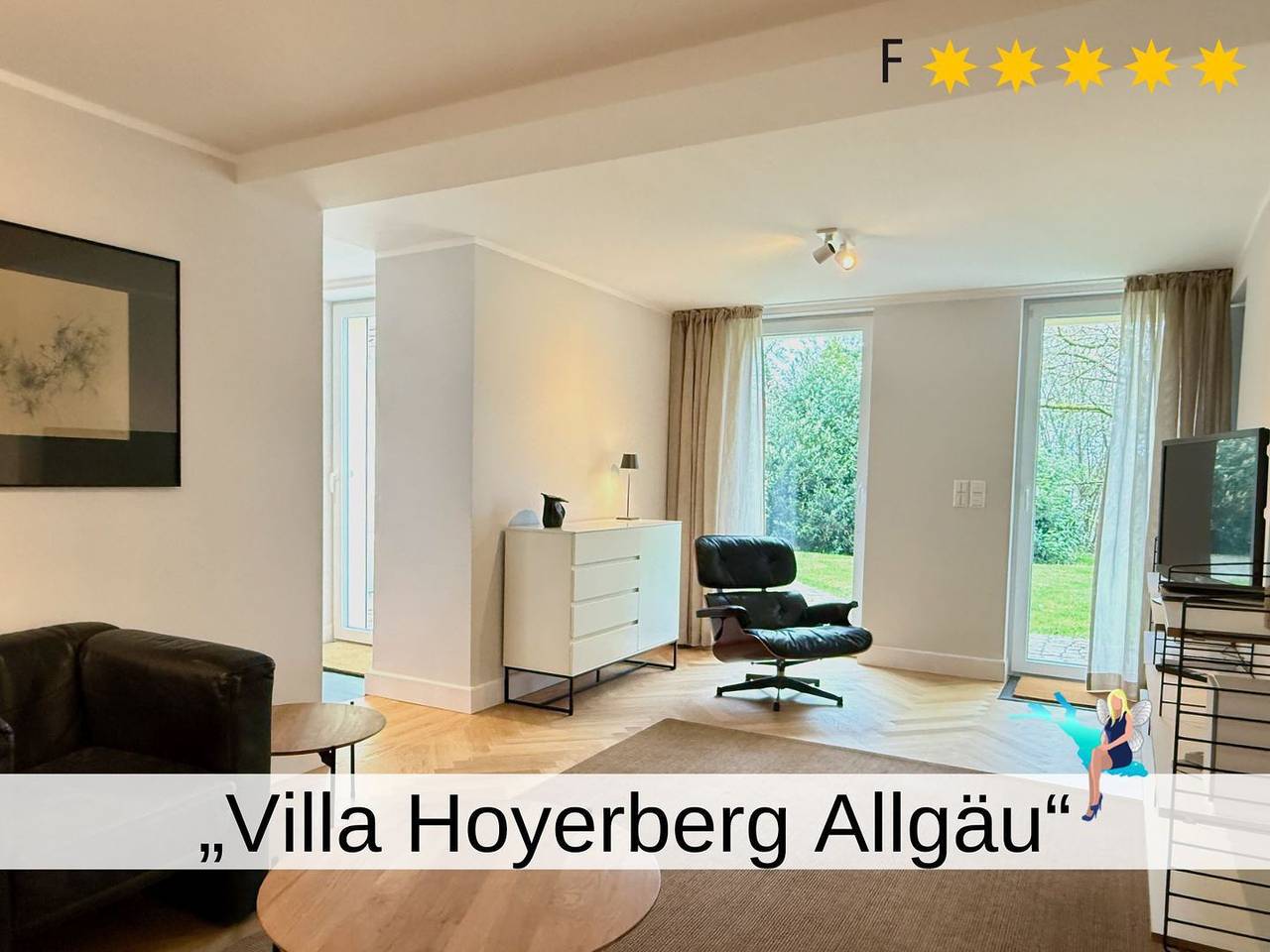 Ganze Wohnung, Ferienwohnung Villa Hoyerberg Allgäu - moderne Wohnung mit Blick ins Grüne in Lindau, Bayerisch Schwaben
