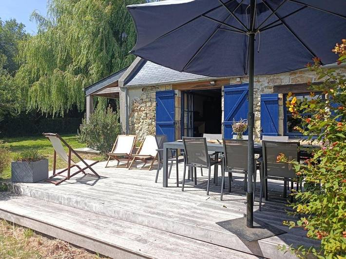Location de vacances pour 9 personnes, avec jardin, animaux acceptés dans Plage De Goulien