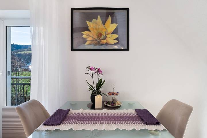 Hel lägenhet, Apartment 'Ferienwohnung Am Bannwald 1' with Private Terrace, Shared Garden and Wi-Fi in Kappel (Freiburg), Freiburg