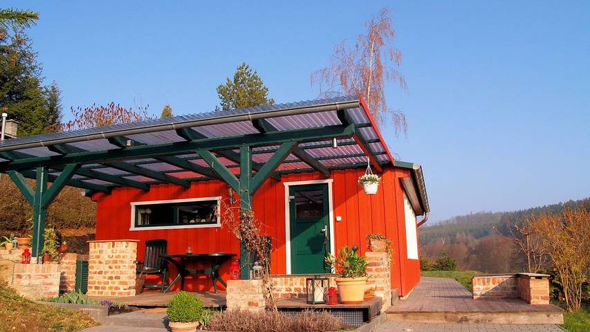 Ferienhaus für 2 Personen, mit Terrasse und Garten sowie Pool, mit Haustier in Harzgerode