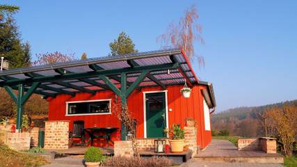 Ferienhaus für 2 Personen, mit Pool und Garten sowie Terrasse, mit Haustier im Harz