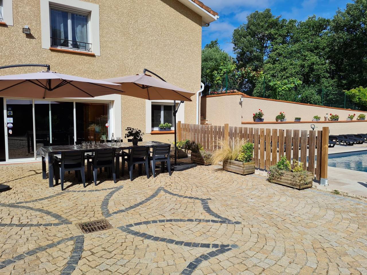 Ferienhaus 'Appartement Typ F4' mit Gemeinschaftspool, privater Terrasse und Wlan in Gers