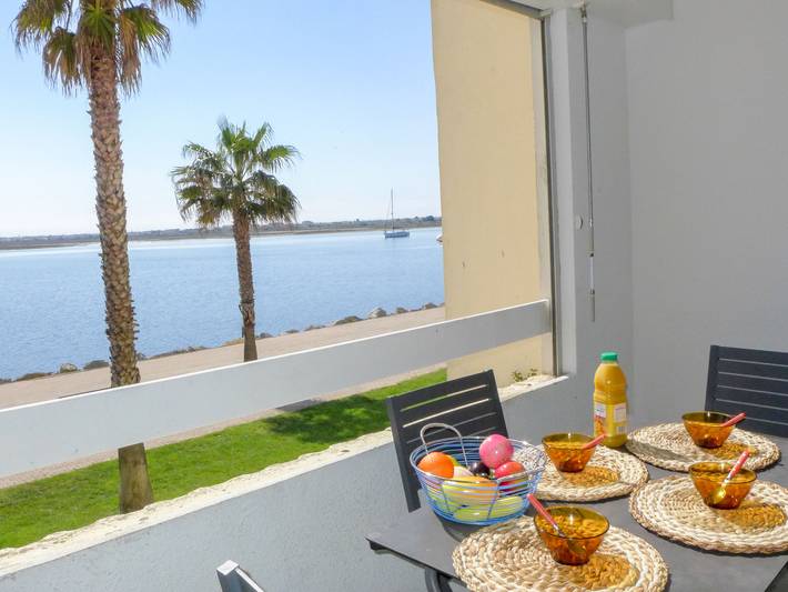 Appartement de vacances pour 4 personnes, avec Balcon ainsi que Terrasse et Jardin
