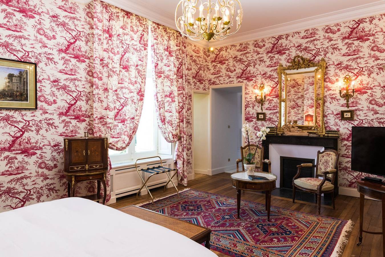 Chambre d'hôtes 'Rose' avec Wi-Fi in Azay-sur-Cher, Région de Tours