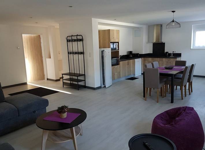 Appartement de vacances pour 6 personnes, avec sauna ainsi que jardin et jacuzzi