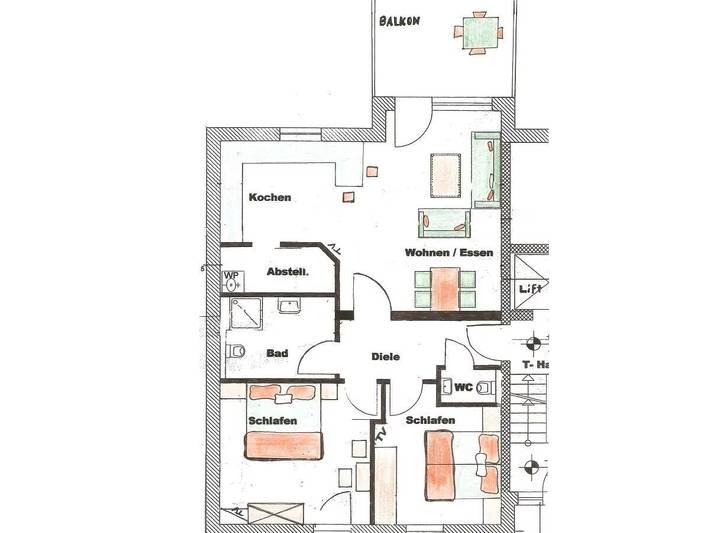 Ferienwohnung für 4 Personen, mit Balkon und Ausblick in Mosel-Saar - 2