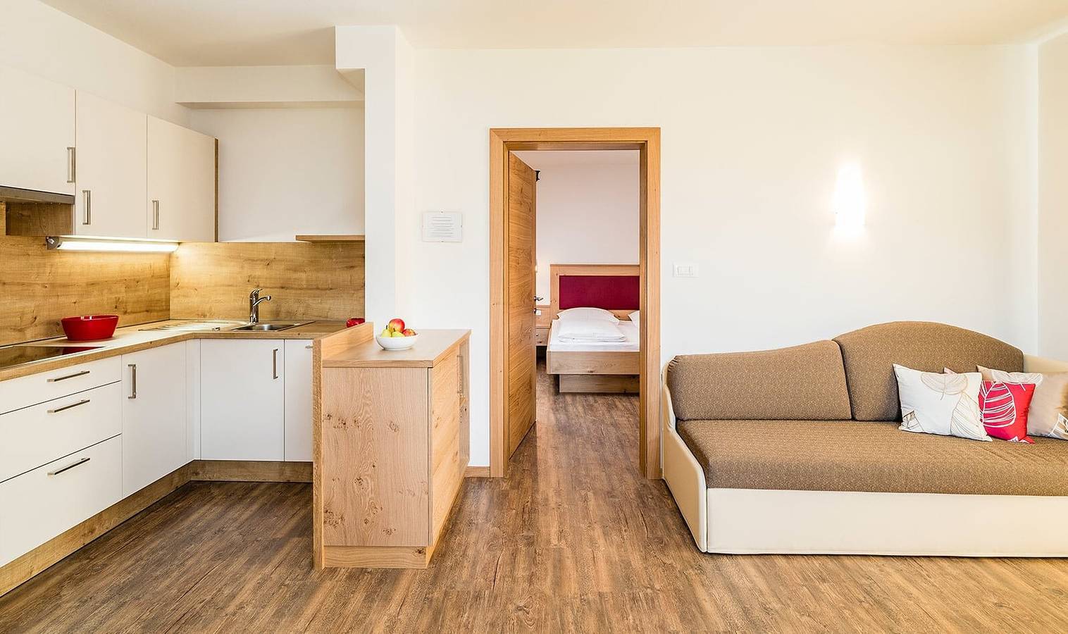 Ganze Wohnung, Ferienwohnung 'Rasnerhof Ferienwohnung Talblick' mit Bergblick, Balkon und Wlan in Oberplars, Algund