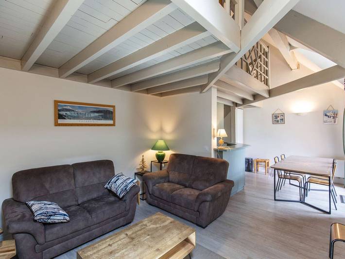 Ganze Wohnung, Duplex pieds des pistes, 8 pers, balcon sud, parking couvert, proche commerces et téléphérique in La Mongie, Bagnères-de-Bigorre