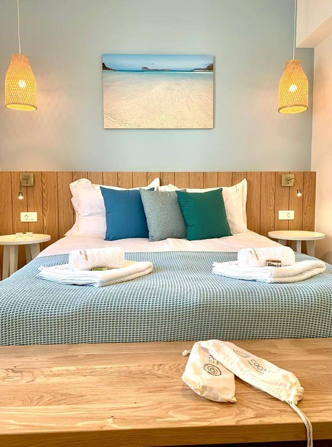 Location de vacances pour 4 personnes, avec balcon et vue dans Palaiochora