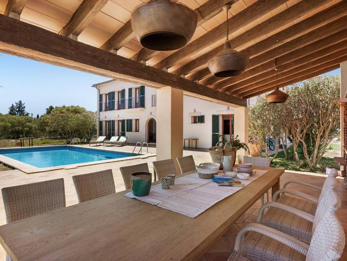 Finca für Gruppen für 12 Personen, mit Garten und Pool in Santanyí