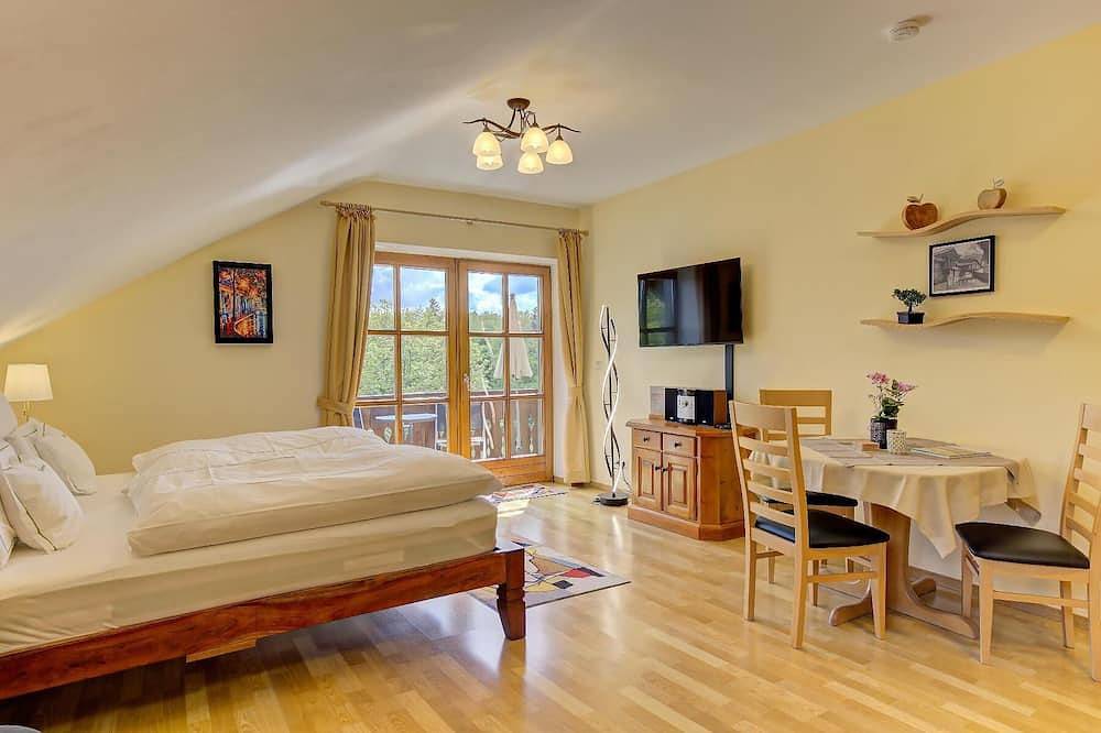Ganze Wohnung, Studio \"Predigtstuhl\" - Balkon mit Morgensonne in Spiegelau, Ostbayern