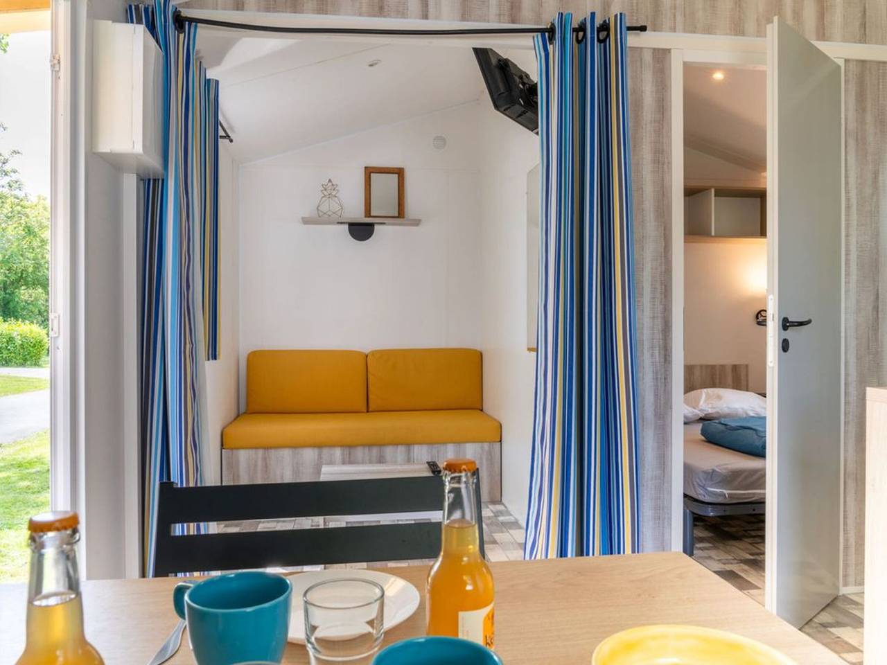Mobilheim 20m² mit Terrasse in Tréguennec in Tréguennec, Côte de Cornouaille
