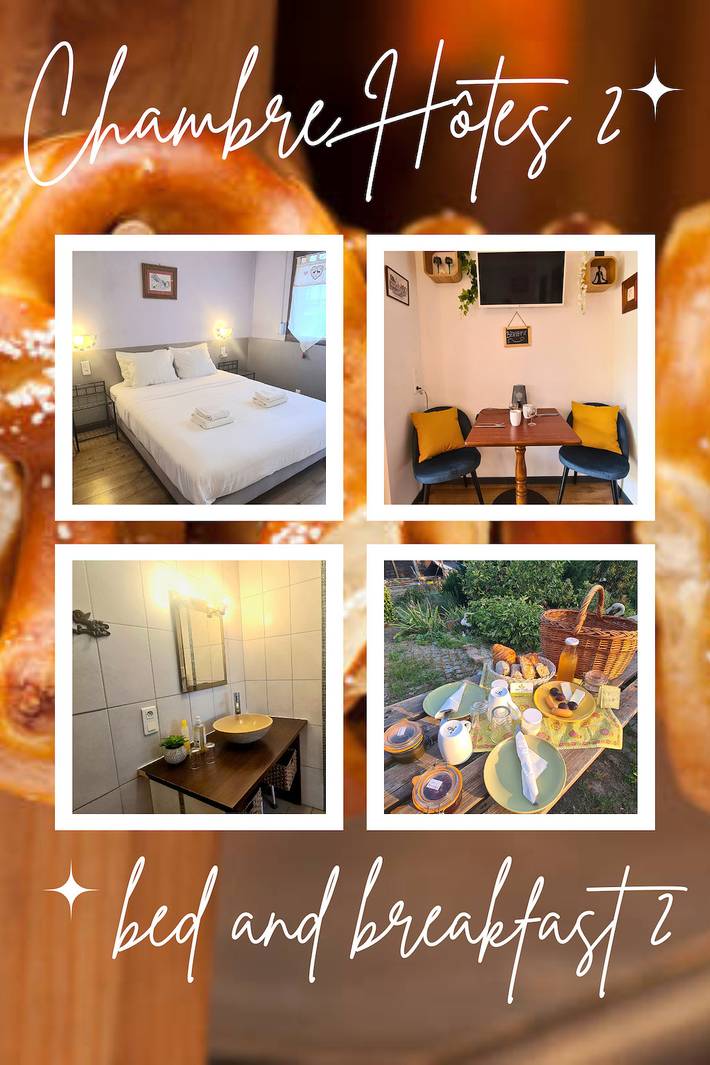 Chambre d’hôte pour 2 personnes, avec piscine et jardin, animaux acceptés - 1