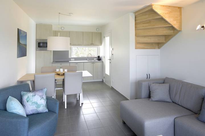 Strandhaus für 4 Personen, mit Balkon/Terrasse und Terrasse in Belgien - 2