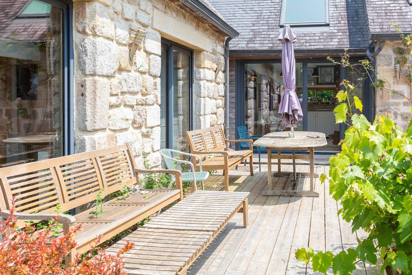 Ferienhaus 'Mousterlin Cottage 5pers 200m Plage' mit privater Terrasse und Wi-Fi in Fouesnant, Côte de Cornouaille