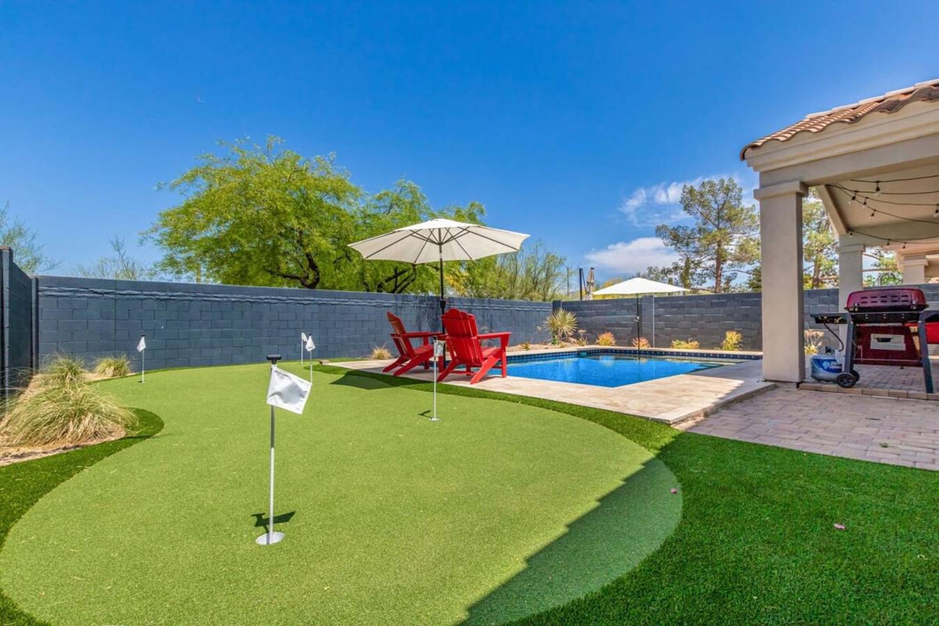 Walk 2 Tpc Mayo Swim Putt Grill Heated Pool in North Scottsdale, Scottsdale