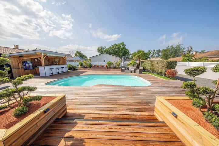Maison de vacances pour 10 personnes, avec Terrasse et Jardin à Saint-Médard-en-Jalles