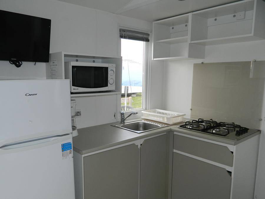 Flower Camping Omaha Beach - Mobilhome 6 personas - Comodidad - Tv in Omaha Beach, Vierville-sur-Mer