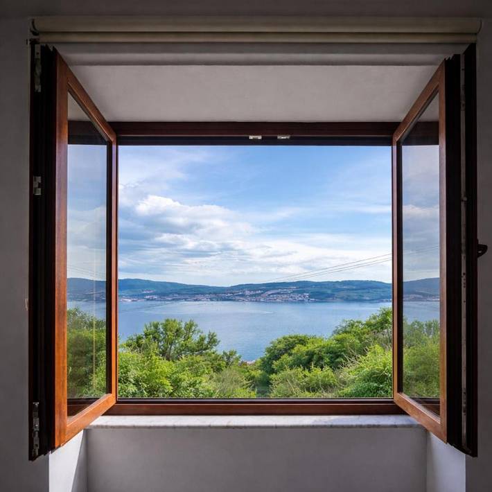 Ferienwohnung für 4 Personen, mit Garten und Ausblick