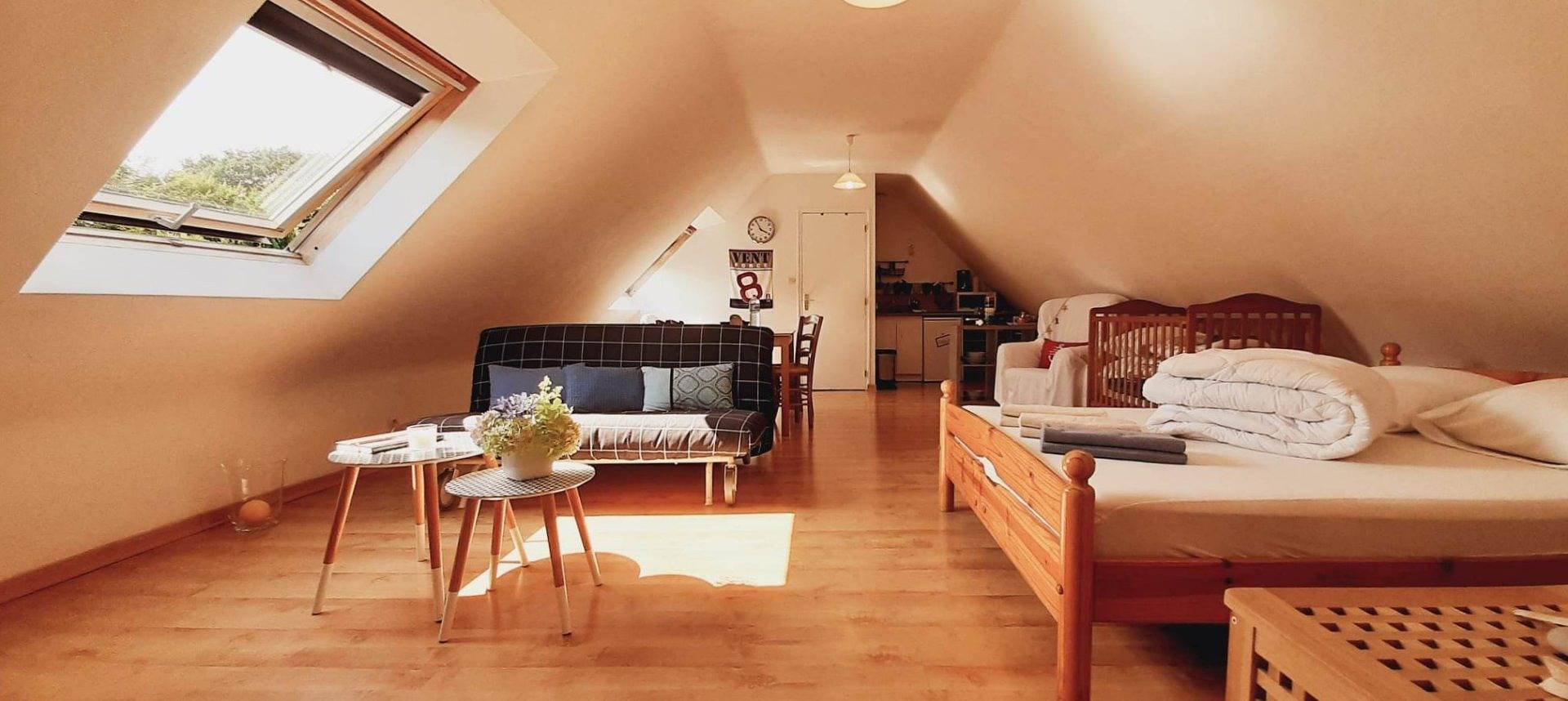 Studio entier, Studio agréable et chaleureux Le Moment Présent in Rospez, Région de Lannion