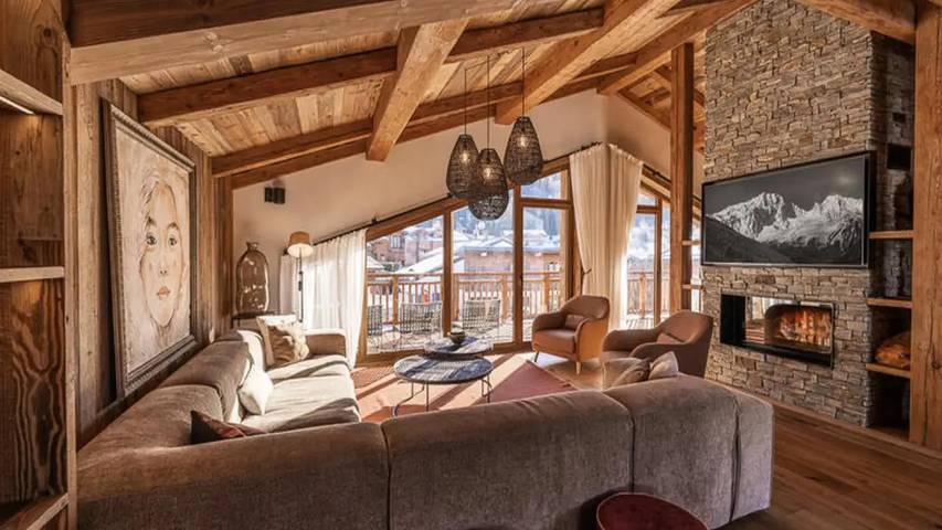 Chalet pour 11 personnes, avec Balcon et Piscine dans Courchevel 1300 (Le Praz)