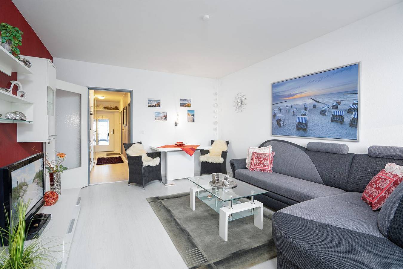 Ganze Wohnung, Ahw/002 - "Mit Teilseeblick von der Terrasse" in Themenstrände Scharbeutz, Ostholstein