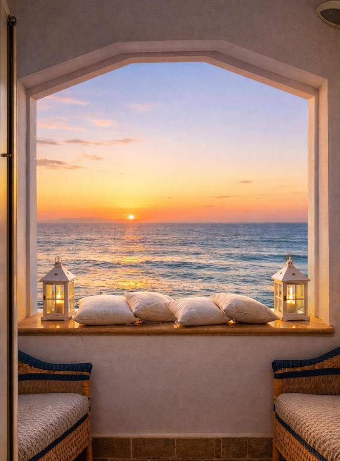 Ferienwohnung für 10 Personen, mit Balkon und Whirlpool sowie Terrasse und Ausblick in San Vincenzo