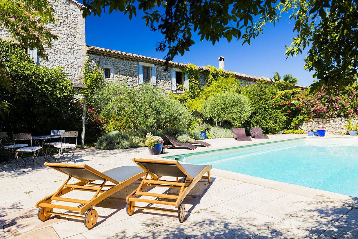 3 gîtes de luxe avec piscine, pour 2 à 12 pers, à 20 km d'Uzès in Lussan, Région de Nîmes