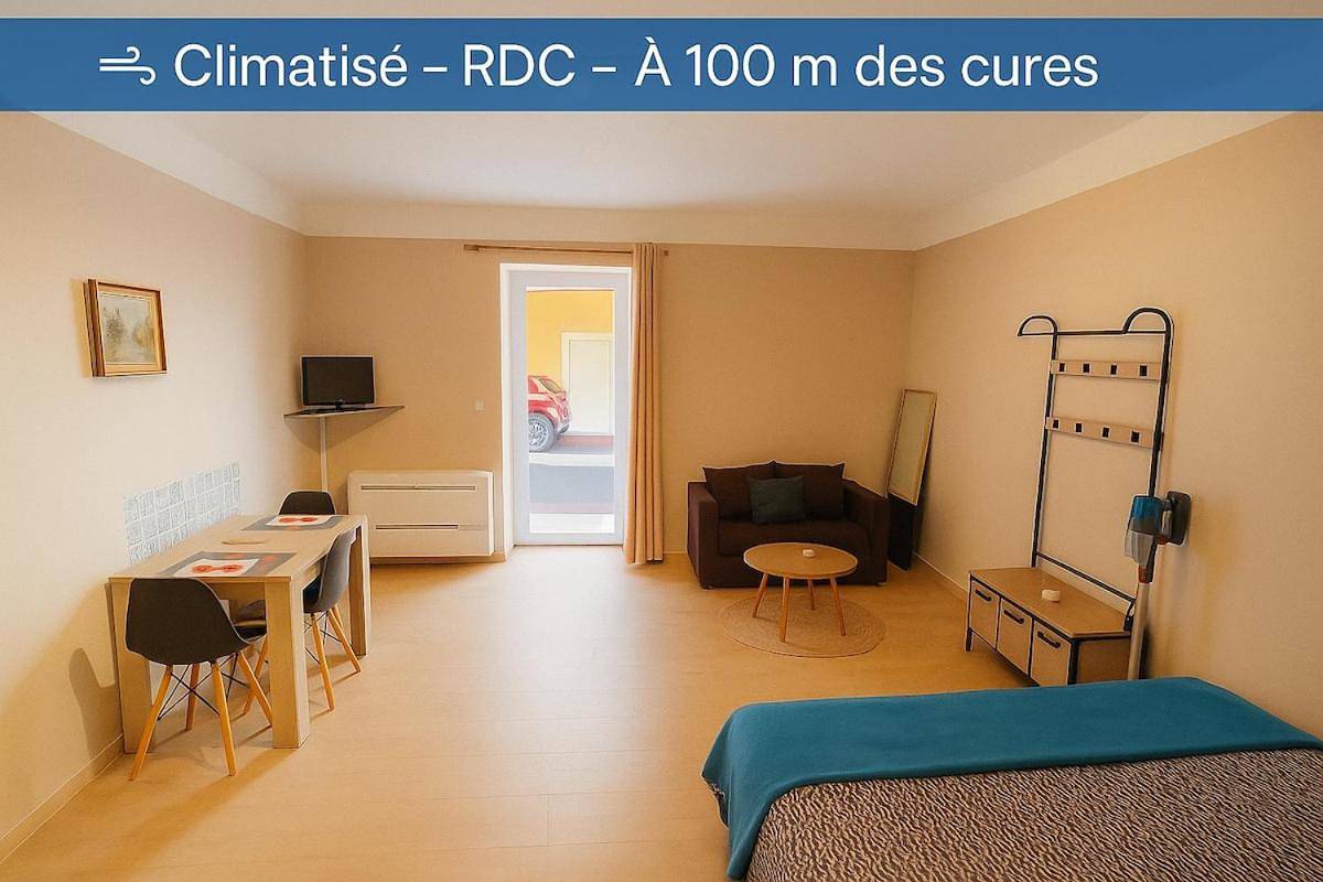 Appartement entier, Appartement en Rdc climatisé à 100m des cures in Lamalou-les-Bains, Région de Béziers