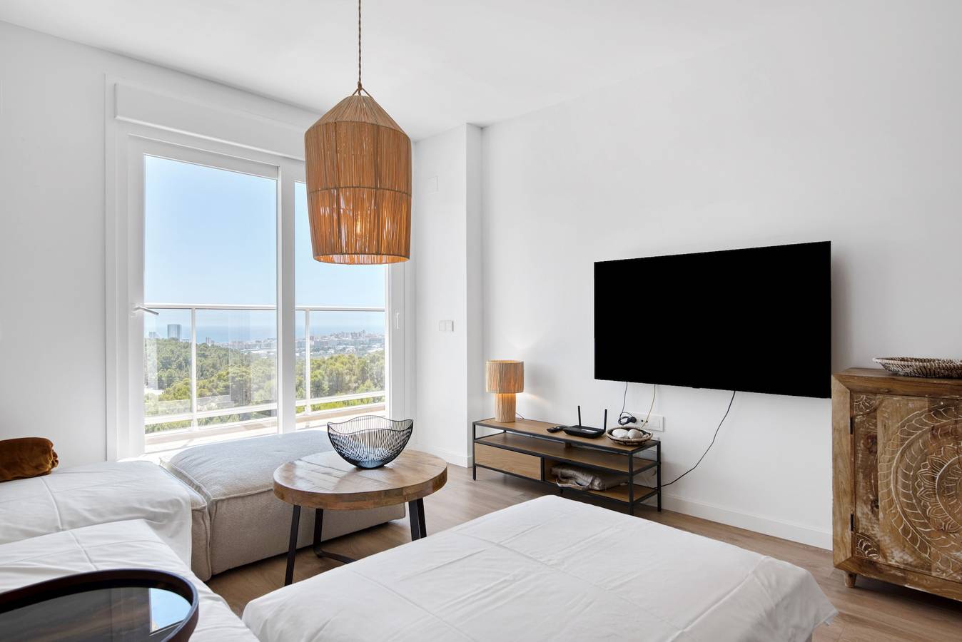 Ganze Wohnung, Ferienwohnung 'Real De Ifach - Atico' mit Meerblick, Wlan und Klimaanlage in Colina Del Sol, Calpe