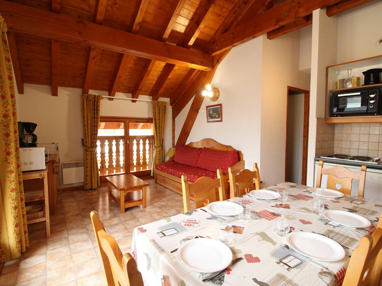 Geheel appartement, Vakantieappartement voor 6 personen met terras in Aussois, Saint-Jean-de-Maurienne regio