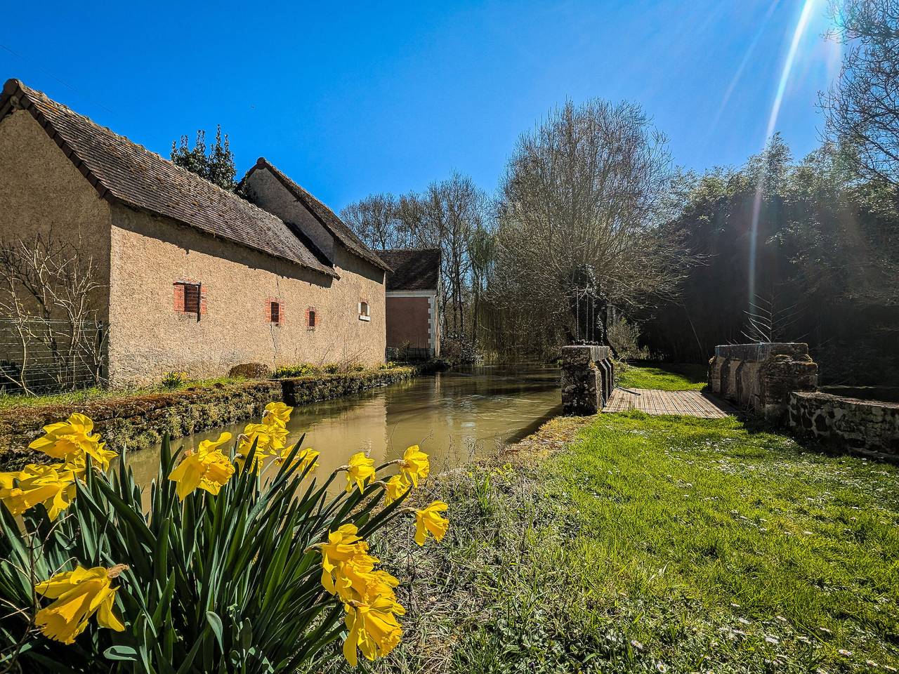 Charming Mill in the Heart of Berry, Near Pond and Castles in Chabris, Loire Valley