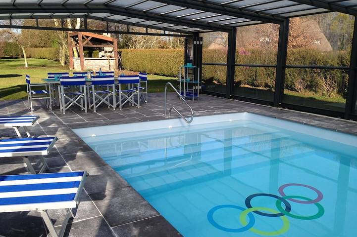 Location de vacances pour 12 personnes, avec Jacuzzi ainsi que Terrasse et Jardin à Lieurey