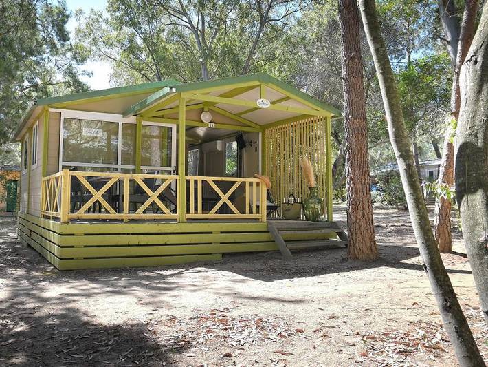 Camping Bella Vista - Chalet 4 personen - Chalet Muvrella Twin 25m² in Calvi, Calvi und Umgebung