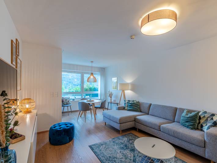 Ferienwohnung für 2 Personen, mit Balkon und Terrasse sowie Garten und Seeblick am Ossiacher See