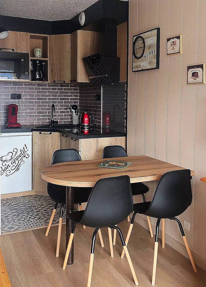 Ganzes Studio, Ferienwohnung 4 pers. Südlage mit herrlichem Blick auf die Berge im Zentrum des Resorts in Mont-de-Lans, Les Deux Alpes