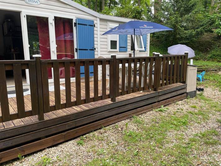 Camping pour 6 personnes, avec piscine et bassin pour enfant ainsi que jardin et vue dans Essonne - 4