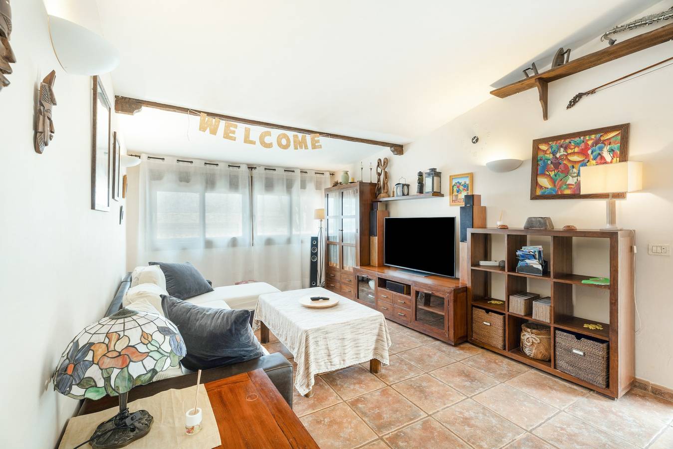 Maison de vacances « La Casuca » avec vue sur la montagne, piscine partagée et Wi-Fi in Chayofa, Arona