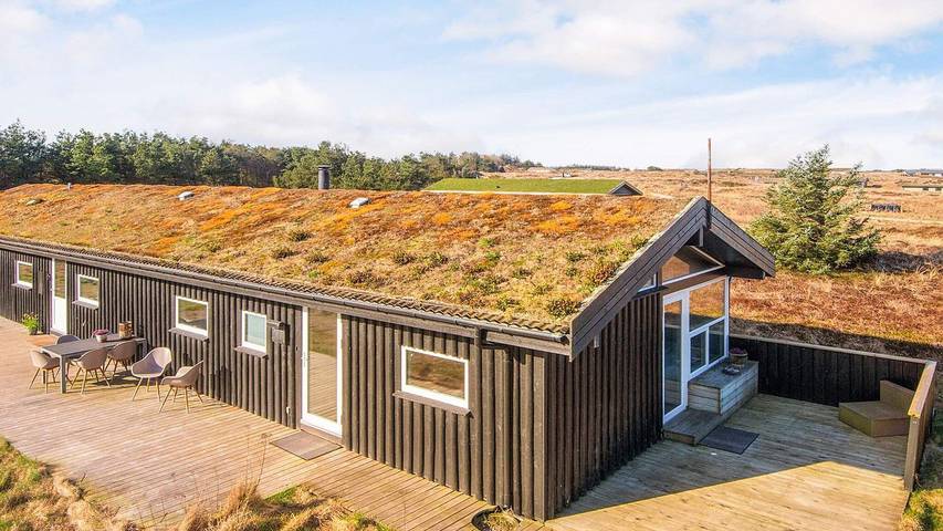 Ferieudlejning for 12 personer, med sauna og terrasse såvel som pool og jacuzzi i Grønhøj