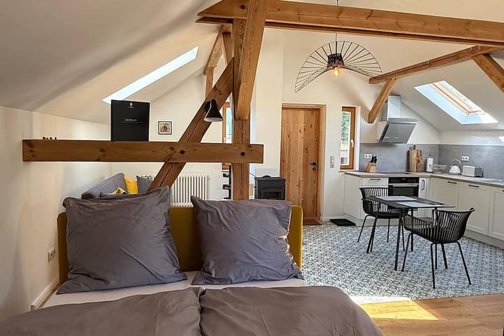 Ganze Wohnung, Auszeit über der Brennerei - zwischen Handwerk, Ruhe und Genuss. in Niederfinow, Brandenburgische Seenplatte GmbH Region